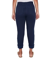 Ruby Rd. Soft Stretch Twill Cuffed Hem Girlfriend Pants