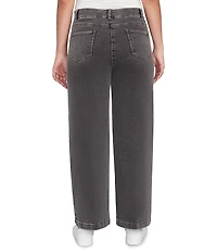 Ruby Rd. Soft Terry Wide Leg Relaxed Ankle Denim Jeans