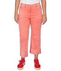 Ruby Rd. Softly Faded Cuffed Denim Jeans