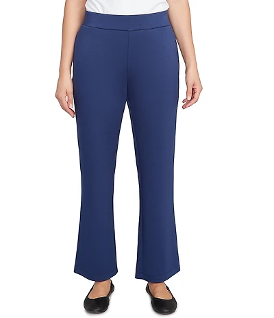 Ruby Rd. Solid Pocketed Boot Cut Pull-On Ankle Pants