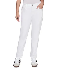 Ruby Rd. Straight Slim Leg Denim Pants