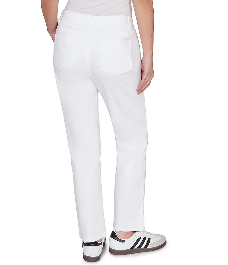 Ruby Rd. Straight Slim Leg Denim Pants