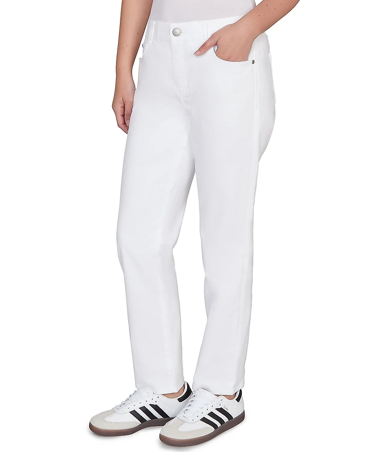 Ruby Rd. Straight Slim Leg Denim Pants