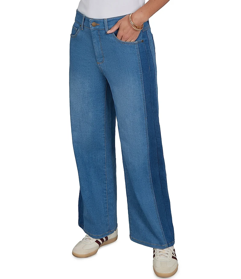 Ruby Rd. Stretch Denim Wide Leg Jeans