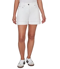 Ruby Rd. Stretch Twill Fringe Tacked Cuff Shorts