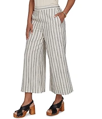Ruby Rd. Textured Stripe Pull-On Crop Coordinating Pant