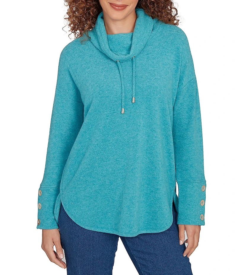 Ruby Rd. Ultra-Soft Cowl Neck Long Sleeve Knit Sweater