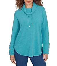 Ruby Rd. Ultra-Soft Cowl Neck Long Sleeve Knit Sweater