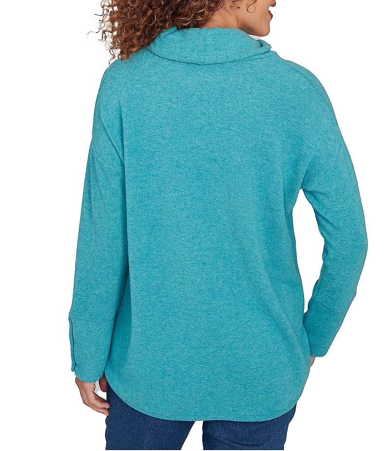 Ruby Rd. Ultra-Soft Cowl Neck Long Sleeve Knit Sweater