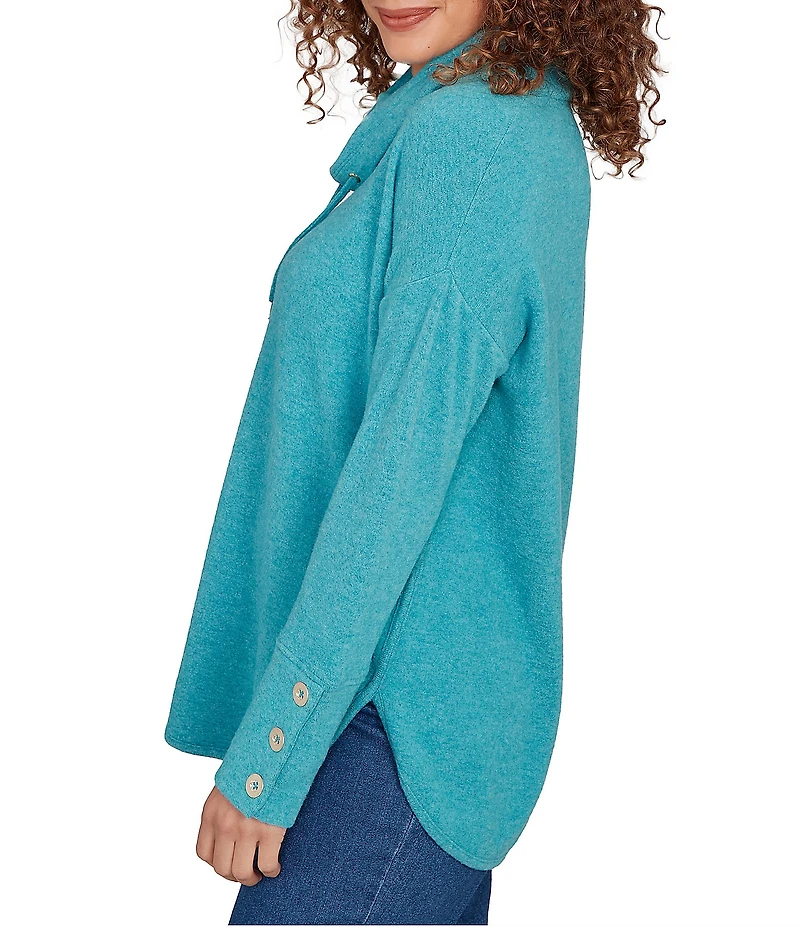 Ruby Rd. Ultra-Soft Cowl Neck Long Sleeve Knit Sweater