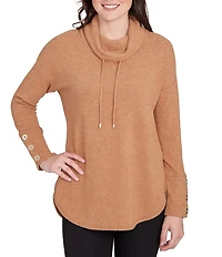 Ruby Rd. Ultra-Soft Cowl Neck Long Sleeve Knit Sweater