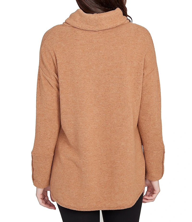 Ruby Rd. Ultra-Soft Cowl Neck Long Sleeve Knit Sweater