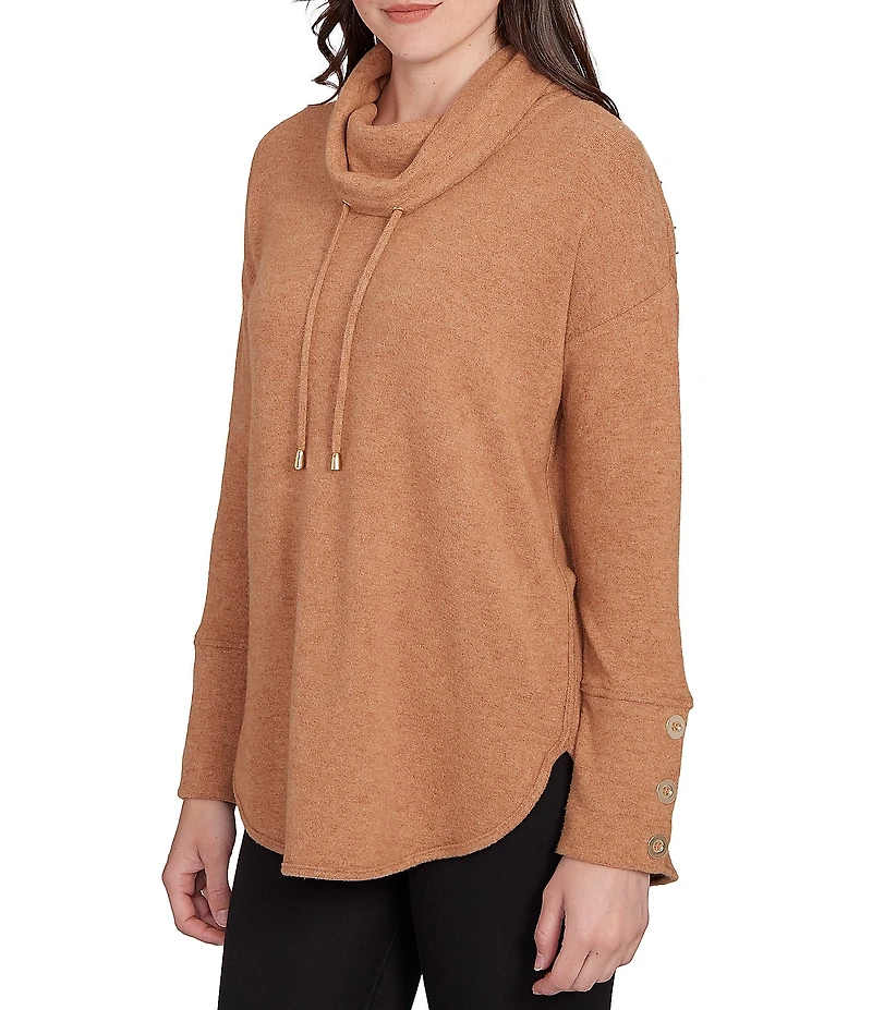 Ruby Rd. Ultra-Soft Cowl Neck Long Sleeve Knit Sweater