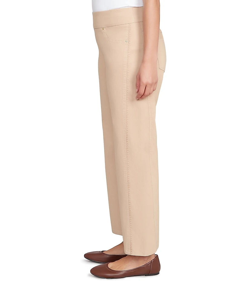 Ruby Rd. Flat Front Wide Leg Pull-On Pants