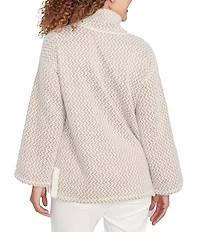 Ruby Rd. ZIG-Zag High Mock Neck Long Sleeve Knit Top