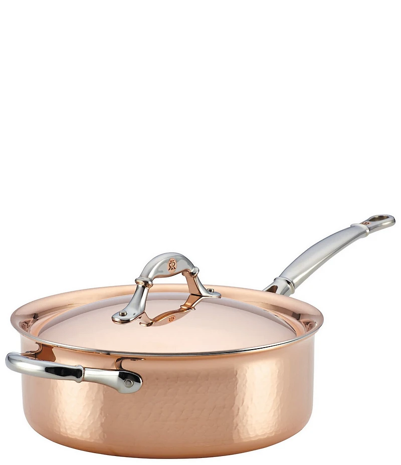 Ruffoni Symphonia Cupra Saute Pan with Helper Handle, 4 Qt.