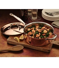 Ruffoni Symphonia Cupra Saute Pan with Helper Handle, 4 Qt.