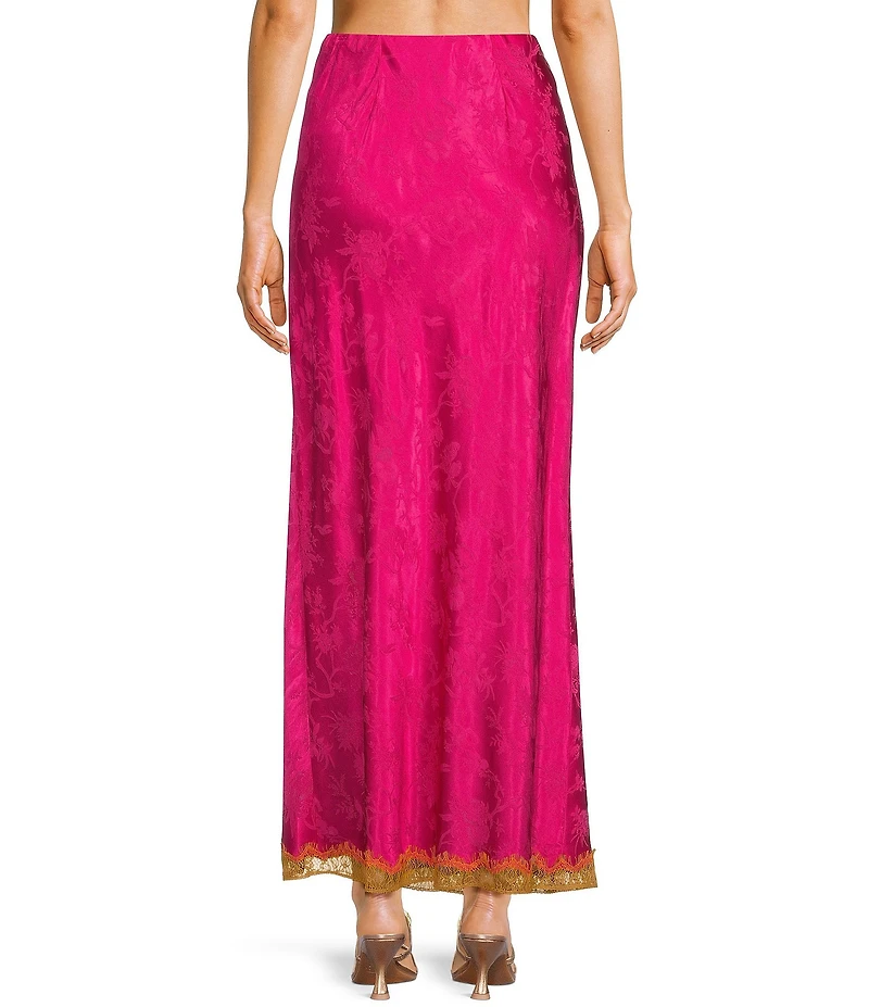 Rumored Meadow High Slit Coordinating Maxi Skirt