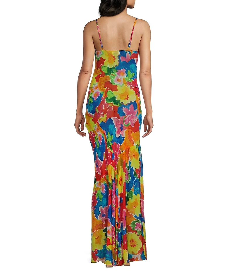 Rumored Santeria Cowl Neck Maxi Dress