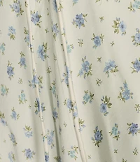 Rumored Satin Floral Print Plunging V-Neck Venice Maxi Dress
