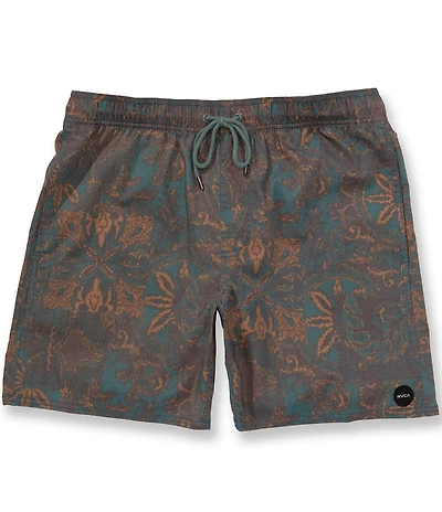RVCA Barnes Elastic-Waist 17#double; Outseam Board Shorts
