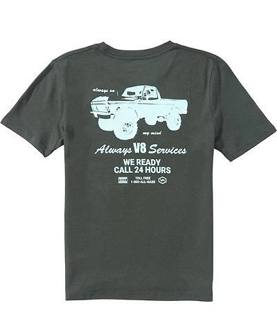 RVCA Big Boys Short-Sleeve V8 T-Shirt