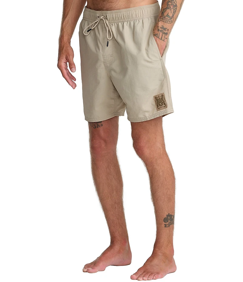 RVCA Crest 17#double; Outseam Swim Trunks
