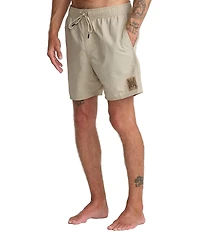 RVCA Crest 17#double; Outseam Swim Trunks