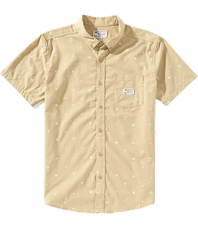 RVCA Exotica Seersucker Short Sleeve Woven Shirt