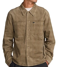 RVCA Long Sleeve Jacquard Plaid Corduroy Jacket