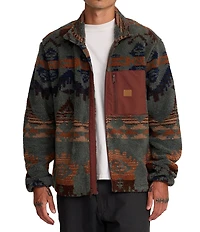 RVCA Long Sleeve Poly Engineered Jacquard Sherpa Jacket