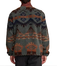 RVCA Long Sleeve Poly Engineered Jacquard Sherpa Jacket