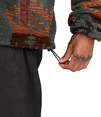 RVCA Long Sleeve Poly Engineered Jacquard Sherpa Jacket