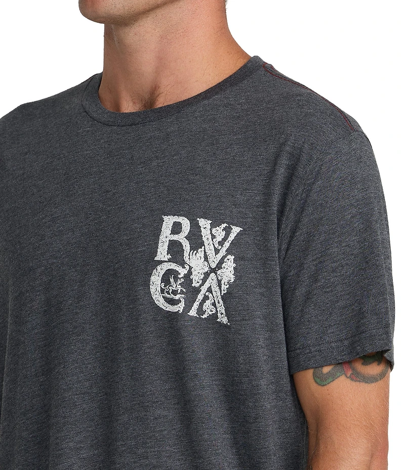 RVCA Ornate #double;VA#double; Logo Short Sleeve T-Shirt