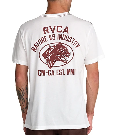 RVCA Short Sleeve Sky Cat T-Shirt