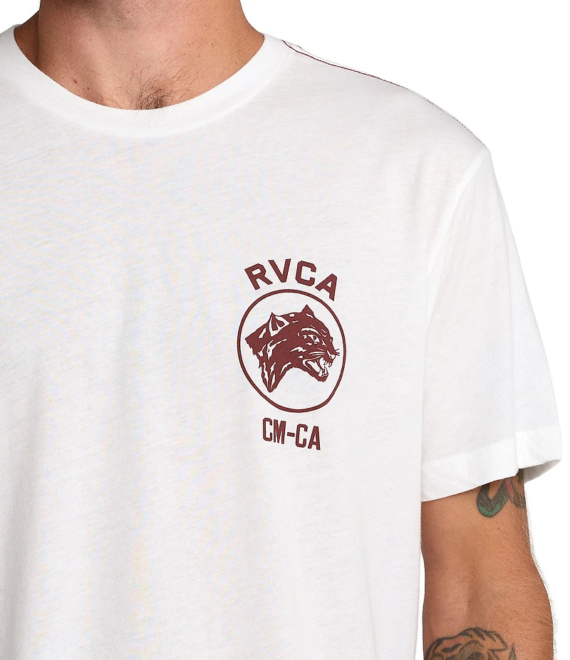 RVCA Short Sleeve Sky Cat T-Shirt