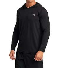 RVCA Sport Vent Long Sleeve Technical Hooded T-Shirt