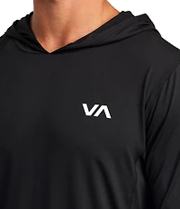 RVCA Sport Vent Long Sleeve Technical Hooded T-Shirt