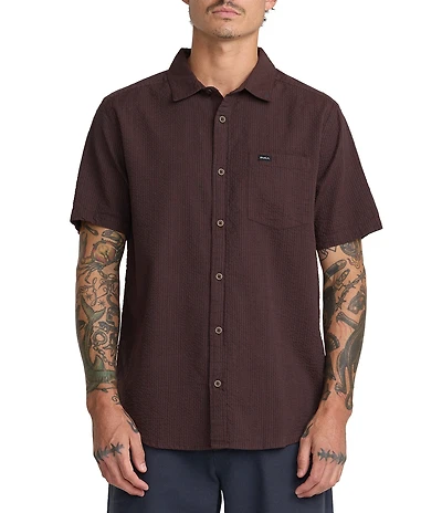 RVCA That'll Do Short Sleeve Seersucker Shirt