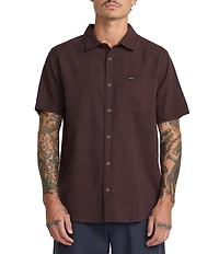 RVCA That'll Do Short Sleeve Seersucker Shirt