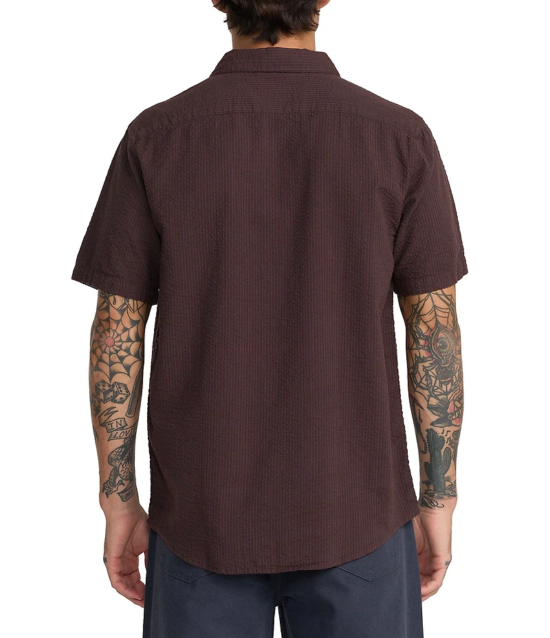RVCA That'll Do Short Sleeve Seersucker Shirt