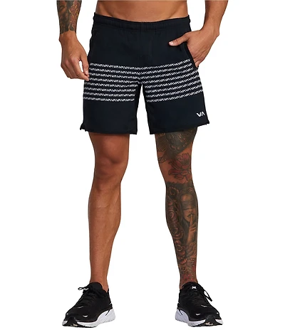 RVCA Yogger Performance Stretch 17#double; Outseam Print Walk Shorts