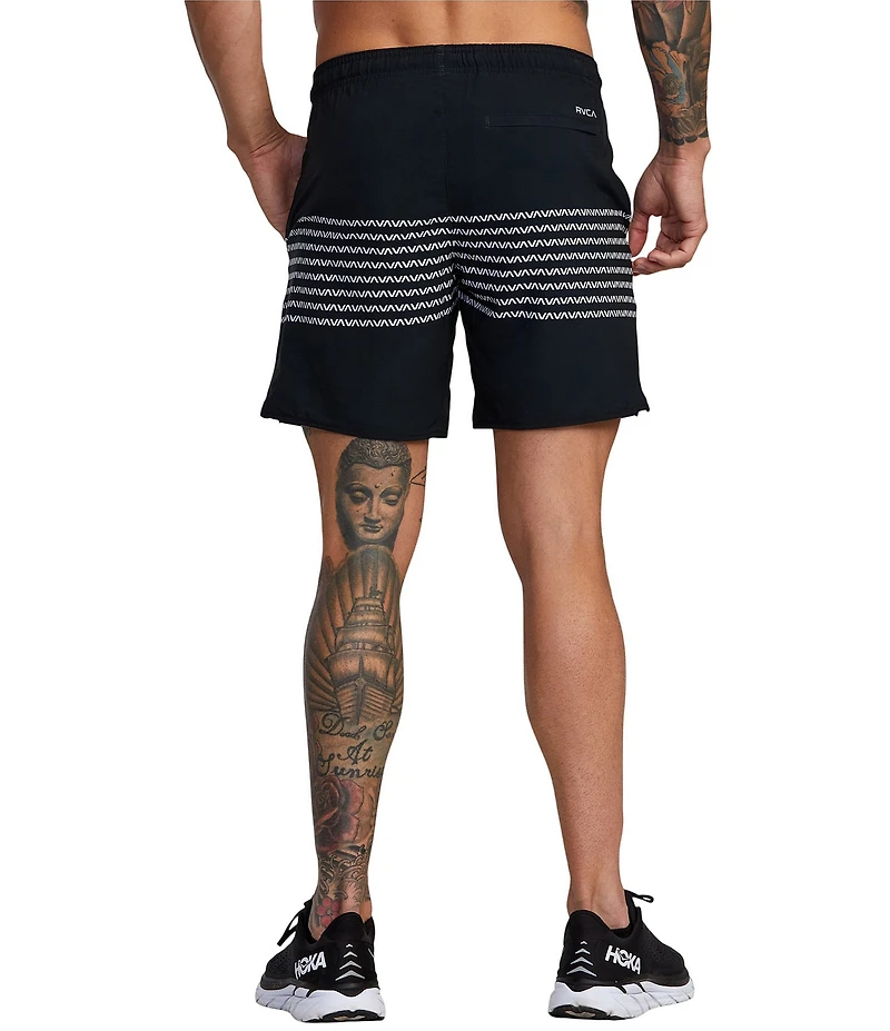 RVCA Yogger Performance Stretch 17#double; Outseam Print Walk Shorts
