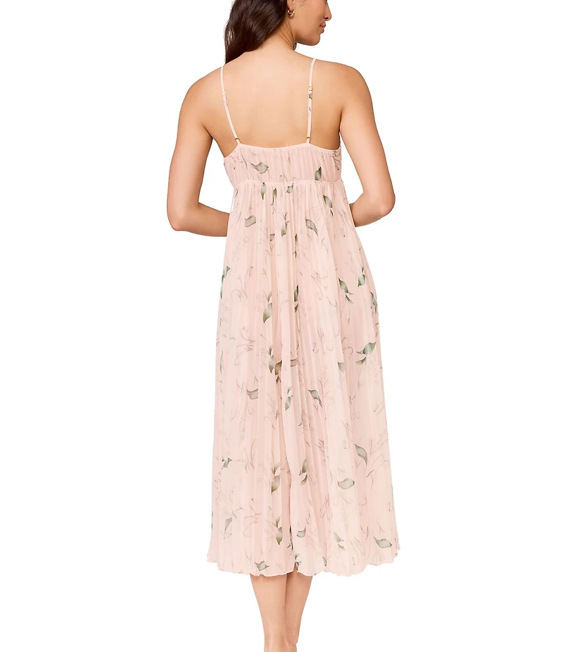 Rya Collection Breeze Sleeveless V-Neck Floral Chiffon Gown