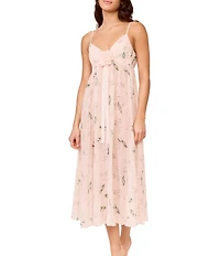 Rya Collection Breeze Sleeveless V-Neck Floral Chiffon Gown