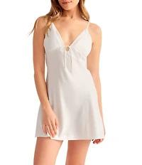 Rya Collection Calypso Sleeveless V-Neck Charmeuse Chemise