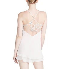 Rya Collection Charming Chiffon Sleeveless V-Neck Chemise