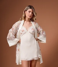Rya Collection Dearest Sleeveless V-Neck Charmeuse Coordinating Chemise