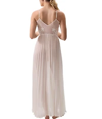 Rya Collection Delight Sleeveless V-Neck Chiffon Bridal Gown