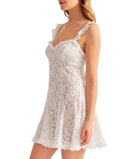 Rya Collection Pompadour Sleeveless Stretch Lace Chemise